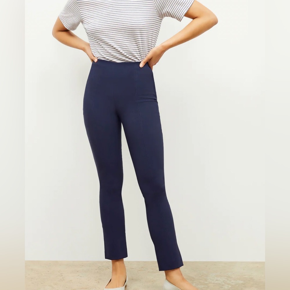 MM Lafleur Stretchy Pants Dark Navy NWT
